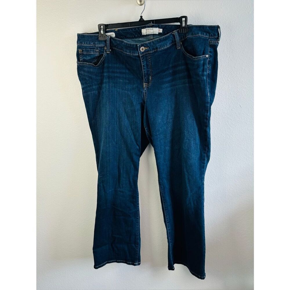 Torrid Relaxed Boot Jeans Size 24 Regular Dark Wash